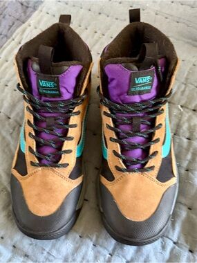 Vans Multicolor Ultrarange MTE High-Top boots in Purple, Teal & Brown Men’s 8